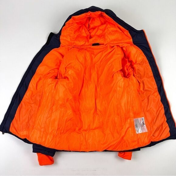 Spyder Frontier Hooded Puffer Jacket, Youth XL Blue/Orange - Picture 7 of 11